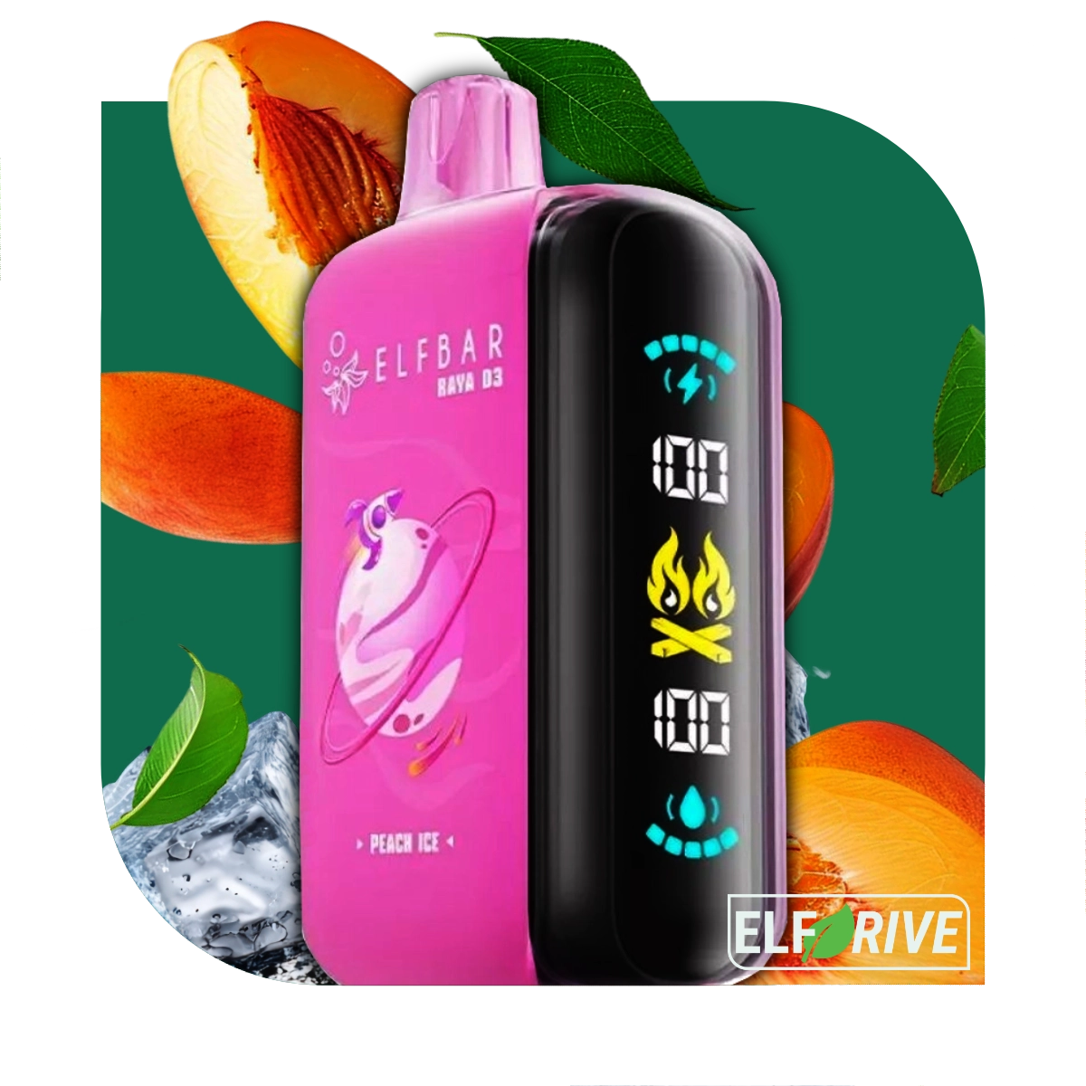 ELFBAR RAYA D3 25000 PEACH ICE 5%