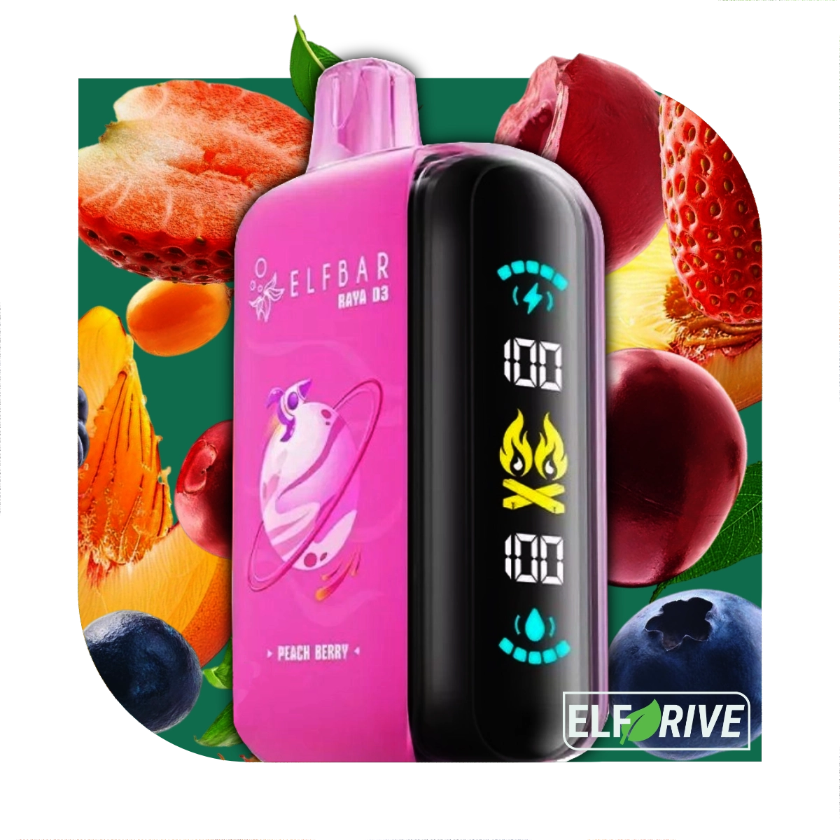ELFBAR RAYA D3 25000 PEACH BERRY 5%
