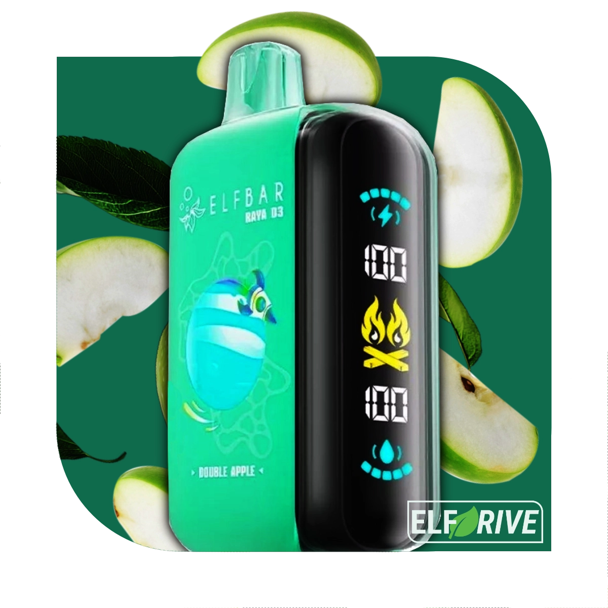 ELFBAR RAYA D3 25000 DOUBLE APPLE 5%