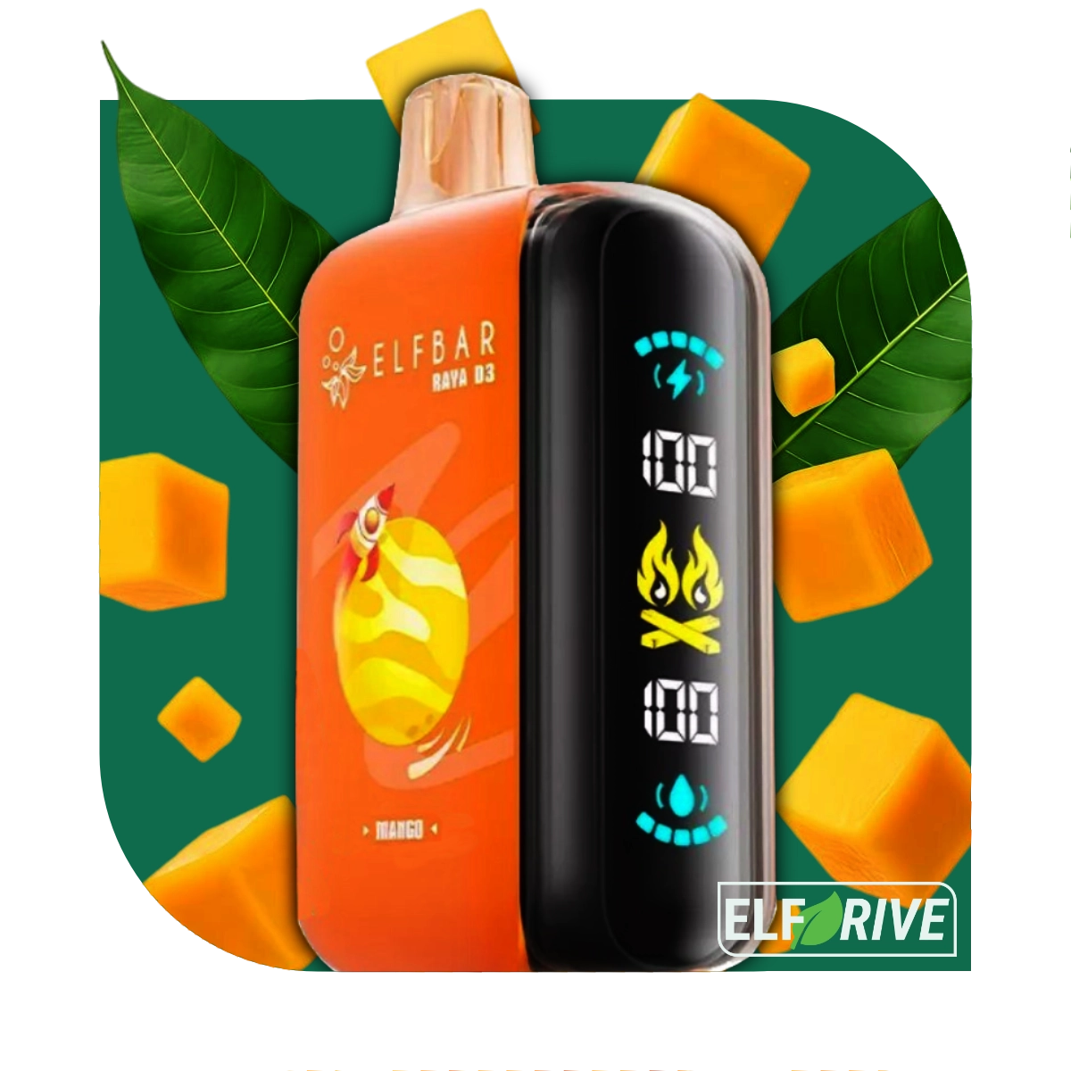 ELFBAR RAYA D3 25000 MANGO 5%
