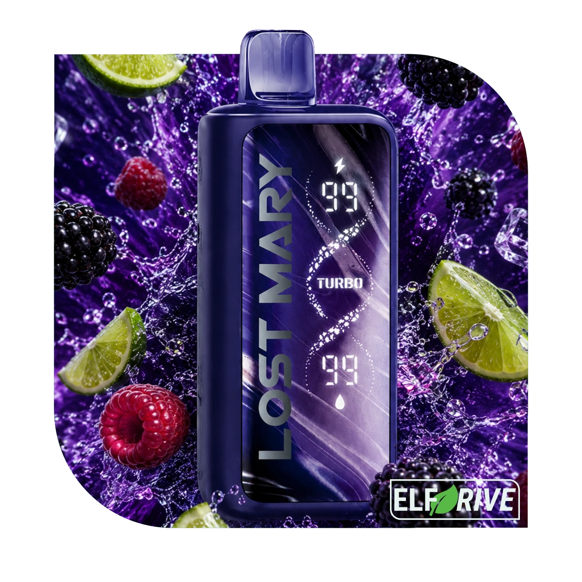 LOST MARY MT50000 TURBO BLACKBERRY RASPBERRY LIME 5%