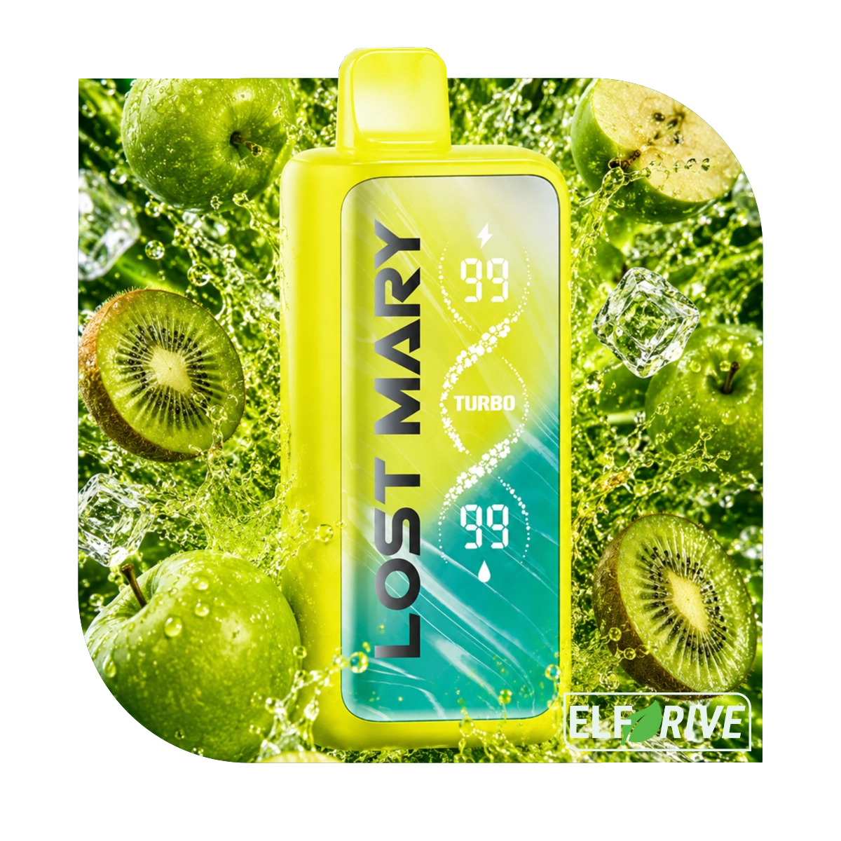 LOST MARY MT50000 TURBO SOUR APPLE KIWI 5%