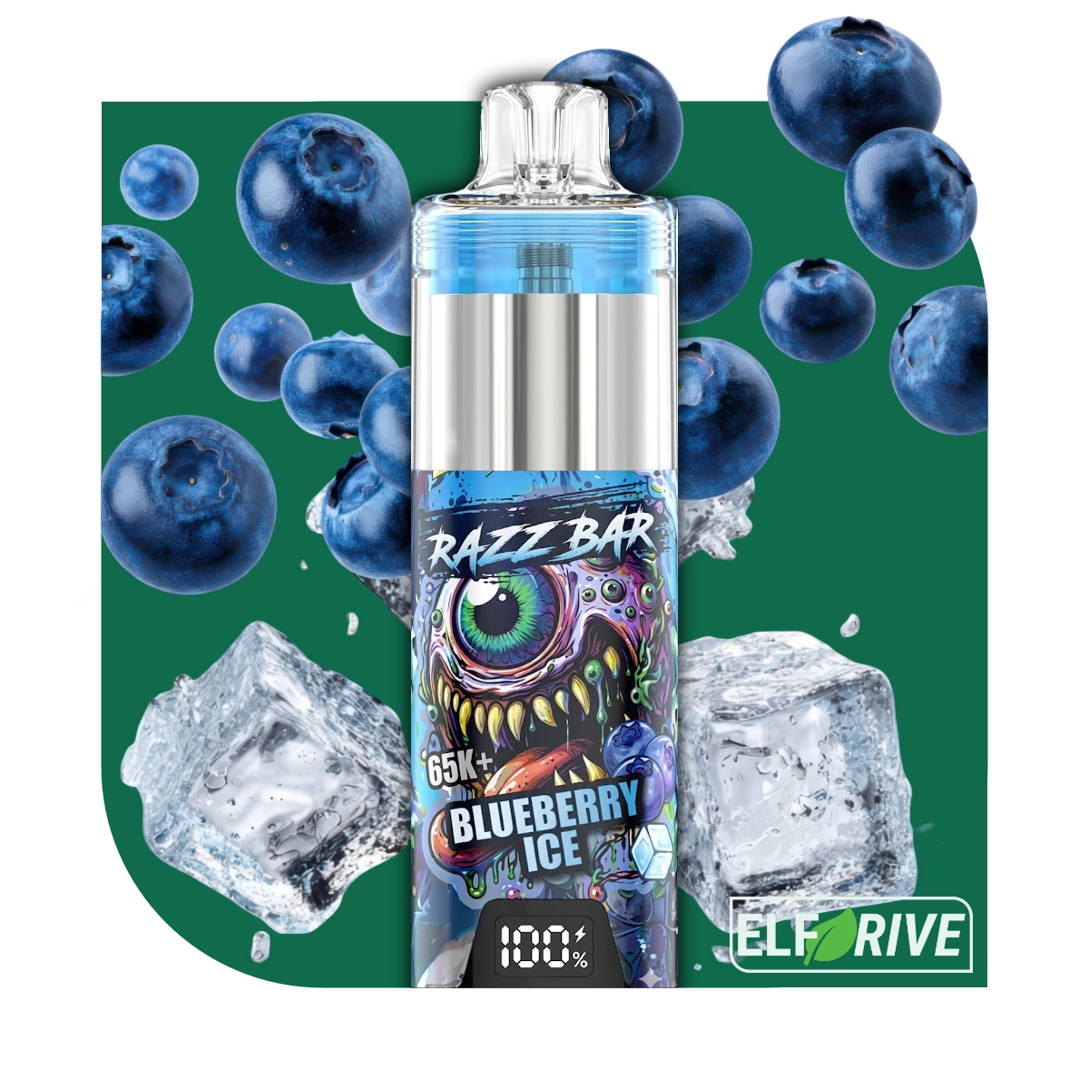RAZZ BAR 65K BLUEBERRY ICE 5%